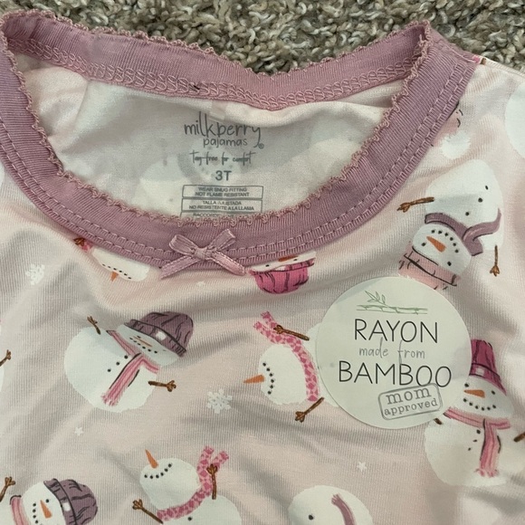 Pair of two NWT Milkberry 3t girl pj sets lightweight - Picture 10 of 10